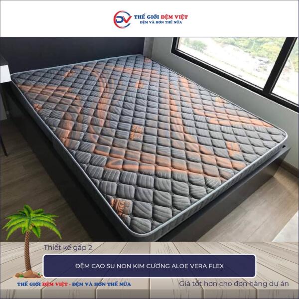 Đệm cao su non Kim Cương Aloe Vera Flex 3-2